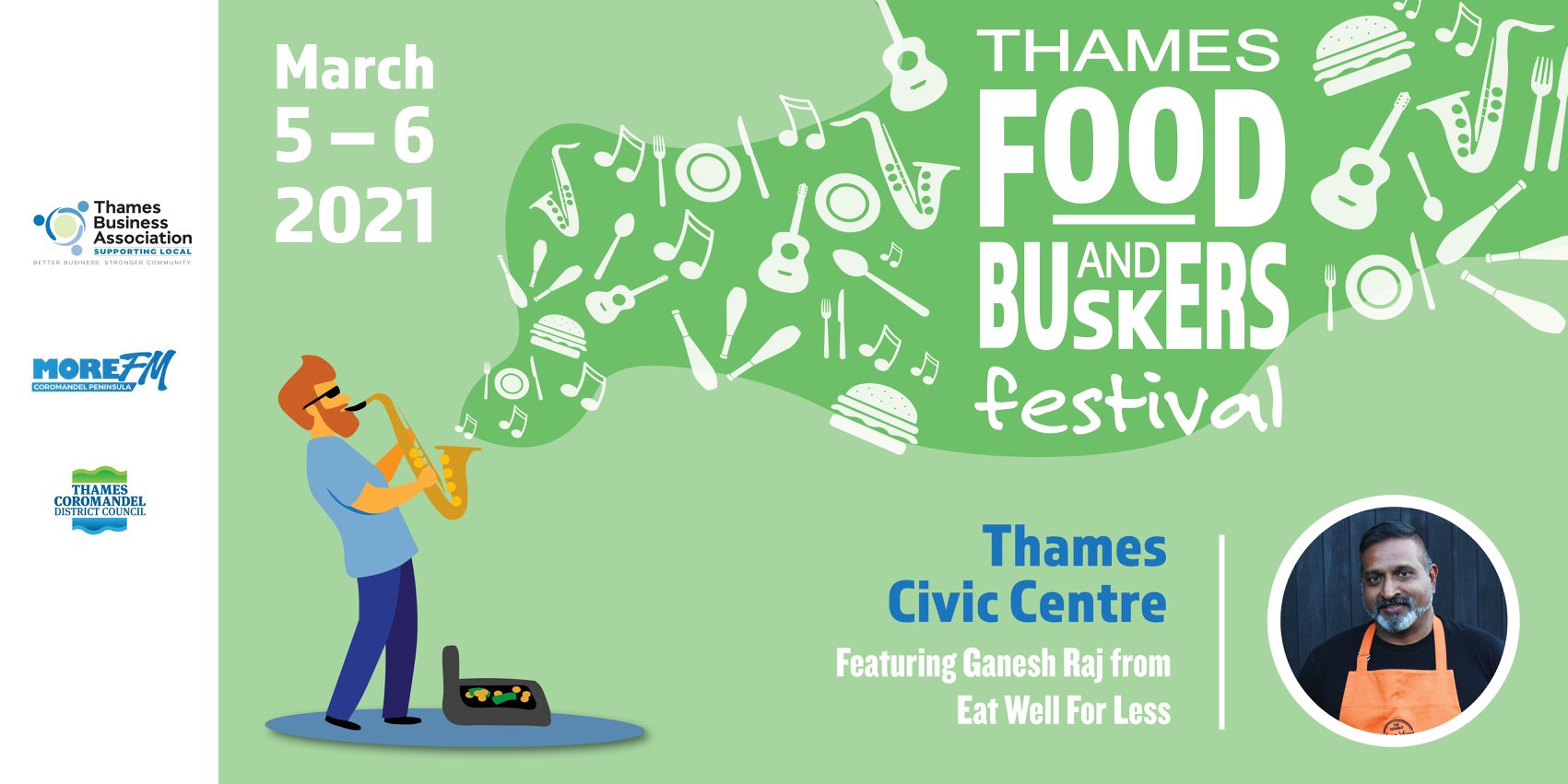 Food and Buskers Thames