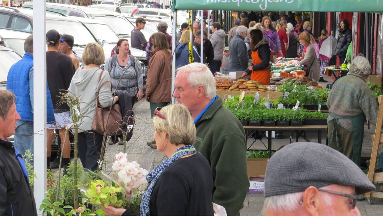 Thames Market stalls in Grahamstown