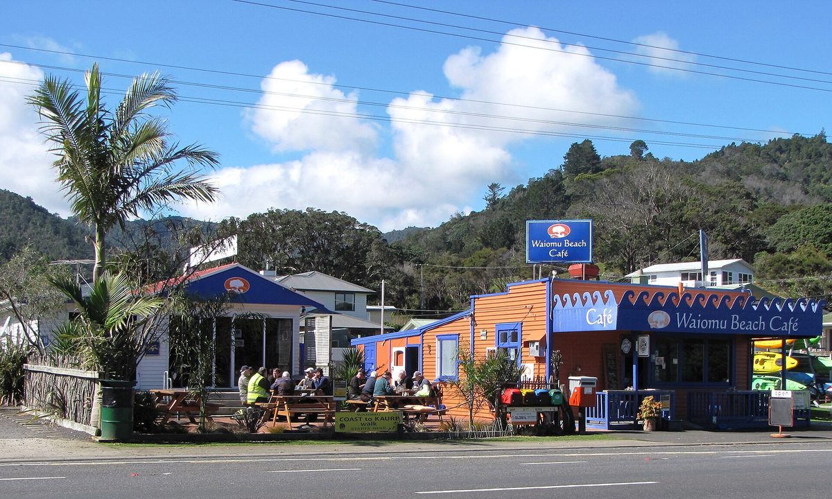 The Waiomu Beach Cafe on the coast road north of Thames
